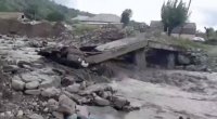 Balakəndə sel suları körpünü dağıtdı - VİDEO