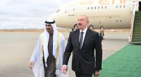 İlham Əliyev BƏƏ Prezidentini Füzulidə qarşıladı - FOTO
