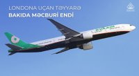 Londona uçan təyyarə Bakıda məcburi eniş etdi
