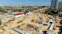 Paytaxtda yeni avtomobil yolunun inşasından YENİ GÖRÜNTÜLƏR