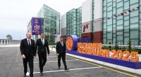 Prezident Yevlax Olimpiya İdman Kompleksinin açılışında – FOTO