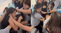 Türkiyədə tələbə qızlar tramvayda saçyolduya çıxdılar – ANBAAN VİDEO