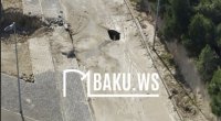Bu ərazidə su borusu partladı, yol çökdü – VİDEO