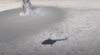 Bakıda vulkan püskürən əraziyə HELİKOPTER cəlb olundu – ANBAAN VİDEO