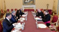 Mehriban Əliyeva Vatikanın dövlət katibi ilə görüşüb - FOTO