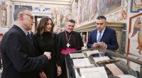 Birinci xanım Vatikan Apostol Kitabxanasında – FOTO/VİDEO