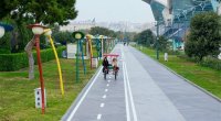 Yeni Bulvarda velosiped yolu açıldı &ndash; FOTO