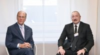 İlham Əliyev Davosda nüfuzlu şirkətlərin rəhbərləri ilə görüşüb - FOTO