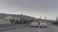 Yolda sürət yarışı təşkil edən sürücülər SAXLANILDI &ndash; VİDEO