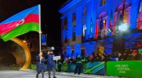 İdmançılarımız XXV Qış Olimpiya Oyunlarının açılış mərasimində - FOTO