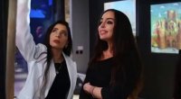 Leyla Əliyeva "Qız Qalası" qalereyasında - VİDEO