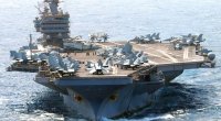 İrandan &ldquo;USS Abraham Lincoln&rdquo;a raket hücumu &ndash; VİDEO