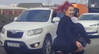 Masazırda gənc qızlar yolda motosikletlə təhlükəli hərəkətlər etdilər &ndash; VİDEO