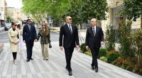 Prezident və ailəsi İslam Səfərli küçəsinin yenidənqurmadan sonra açılışında – FOTO