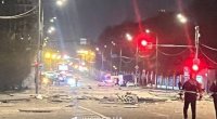 Ukrayna dronu Moskvada çoxmərtəbəli binaya çırpıldı - VİDEO