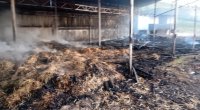 Fermerin 20 ton ot pressi yandı - FOTO/VİDEO