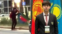 Yerə düşən Azərbaycan bayrağını qaldıran məktəbli mükafatlandırıldı &ndash; FOTO