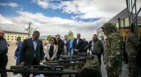 Zakir Həsənov Gürcüstanda silahlara baxış keçirdi - FOTO