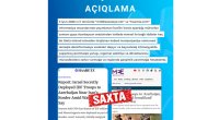 MEDİA: Azərbaycan ərazisindən istifadə ilə bağlı iddialar açıq manipulyasiyadır