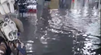 İrəvanda yeraltı keçid su altında qaldı - VİDEO