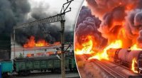 Ukrayna ordusu Rostov vilayətində teplovoza ZƏRBƏ ENDİRDİ