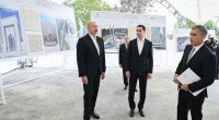 Prezidentlər Şuşa məscidində tikinti işlərinin gedişi ilə tanış oldular &ndash; FOTO