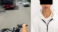 Bakıda avtoxuliqanlıq edən motosikletçi cərimələndi