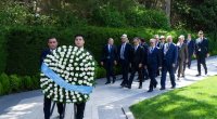 TDT ölkələrinin rəsmiləri Fəxri Xiyabanı və Zəfər abidəsini ziyarət etdilər &ndash; FOTO