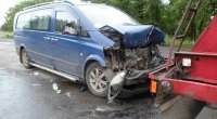 İsmayıllıda mikroavtobus qəzaya uğradı - Yaralılar var
