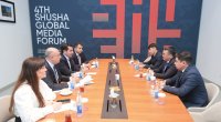 Hikmət Hacıyev və Qazaxıstan rəsmiləri arasında GÖRÜŞ &ndash; Media sahəsində qarşılıqlı fəaliyyət MÜZAKİRƏ OLUNDU &ndash; FOTO