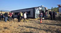 Amasyada sərnişin avtobusu aşdı: 46 yaralı var - VİDEO