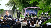 Şuşada Natəvanın evinin qarşısında musiqili kompozisiya - FOTO