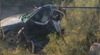 Neftçalada ağır qəza: BMW işıq dirəyinə çırpılıb aşdı - VİDEO