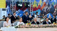 Çolpon-Ata şəhərində Prezident və birinci xanımın şərəfinə dövlət ziyafəti verildi - FOTO/VİDEO