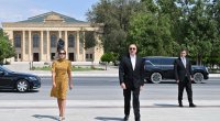 İlham Əliyev Ümummilli Liderin Naxçıvanda abidəsini ziyarət etdi - FOTO/VİDEO