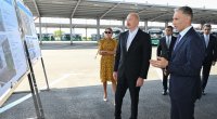 İlham Əliyev Naxçıvanda dəmir yolu infrastrukturunda aparılan yenidənqurma işləri ilə tanış oldu - FOTO-VİDEO