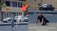 Yolun ortasında təhlükəli hərəkətlər etdilər- Valideynləri ilə polisə çağırıldılar – Video