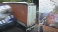 Polşada sərnişin qatarı yük maşınını parçalara böldü &ndash; ANBAAN VİDEO