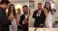 Nişan üzüklərini Çağatay taxdı &ndash; FOTO