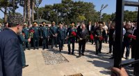 Əli Nağıyev və Zakir Həsənov generalın dəfnində - FOTO