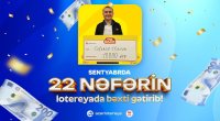 "Poz-Qazan" oyunlarında sentyabrda 22 böyük uduş qazanılıb