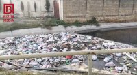 Zibil poliqonuna çevrilmiş Novxanı kanalı - Antisanitar vəziyyət nə vaxt həllini tapacaq? &ndash; VİDEO