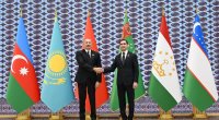 İlham Əliyevi &ldquo;Avaza&rdquo; Kompleksində Sərdar Berdiməhəmmədov QARŞILADI - FOTO/VİDEO