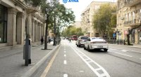 Azadlıq prospektinin daha bir hissəsində velosiped zolağı çəkildi &ndash; FOTO