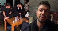 Gecəni su basmış studiyada keçirdi - Video