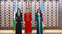 Leyla Əliyeva Oğulcahan Atabayeva və Saida Mirziyoyeva ilə görüşdü &ndash; FOTO