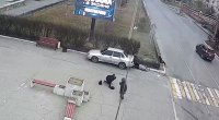Piyada keçidində 3 nəfərin vurulduğu qəzanın ANBAAN VİDEOSU