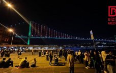 İstanbulun üç körpüsü Azərbaycan bayrağının rəngləri ilə işıqlandırıldı – FOTO/VİDEO