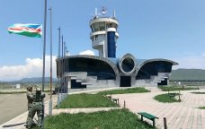 Xocalı hava limanında Azərbaycan bayrağı ucaldıldı - VİDEO