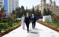 Prezident və Birinci xanım Botanika İnstitutunun yeni binasının açılışında - FOTO/VİDEO